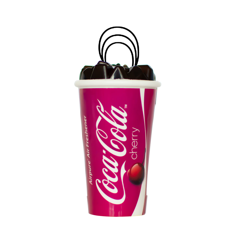 Pure Air Deodorante Auto Coca-Cola Cherry – Profumatore Per Auto Al Gusto Ciliegia, Formato Compatto, 0,03 Kg
