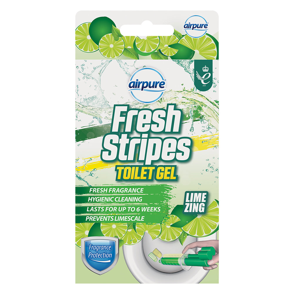 Fresh Stripes Toilet Gel Lime Zing