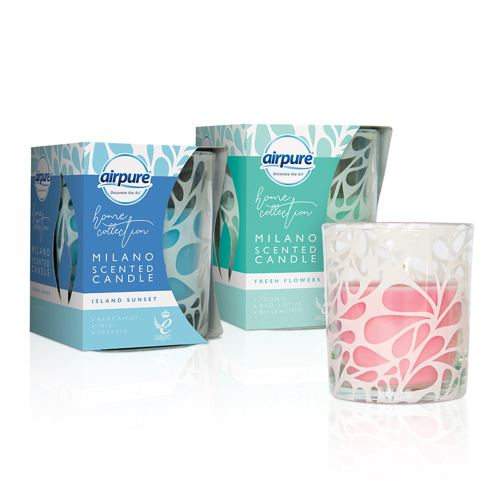 Airpure Milano Scented Candle Home Collection