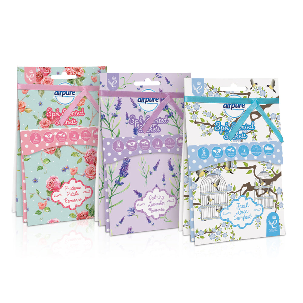 Airpure Vintage Collection Scented Sachet (3 Pack)